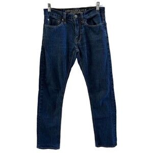 American Eagle Outfitters Men’s Slim Stretch Dark Blue‎ Denim Jean Size 28/30